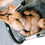 baby in a stroller