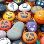 halloween painted rocks
